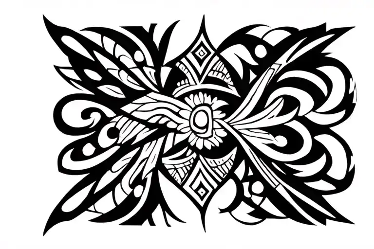 p polynesian style tattoo tattoo design idea