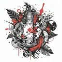 element water tattoo design idea