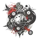 element water tattoo design idea