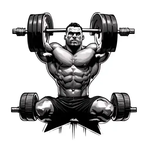 Deadlift tattoo design idea