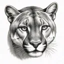 Cougar tattoo design idea