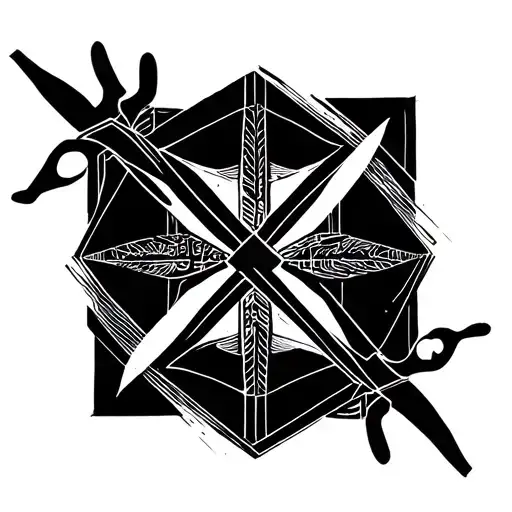 Scissor tattoo design idea