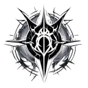 cyber sigil tattoo tattoo design idea