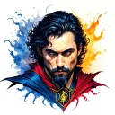 dr strange colorfull design tattoo design idea