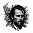 “how can i judge another, if i myself walk as a imperfect man” tattoo design idea