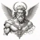zeus tattoo design idea