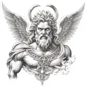 zeus tattoo design idea
