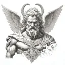 zeus tattoo design idea
