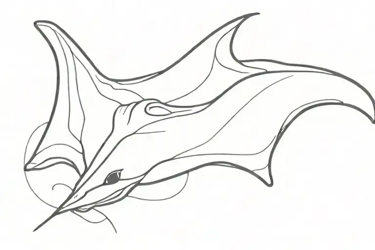 stingray tattoo design idea