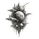 Filler Space tattoo design idea