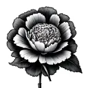 Carnation And Snowdrop tattoo design idea
