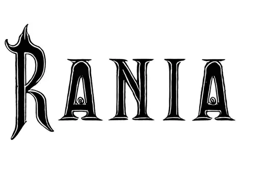 "RANIA" tattoo design idea