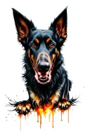 hell hounds tattoo design idea