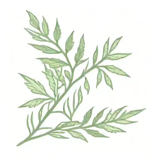 juniper tree leaf tattoo design idea