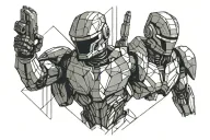 ROBOCOP tattoo design idea