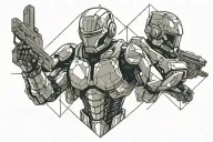 ROBOCOP tattoo design idea