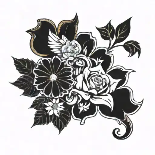 Incorporate traditional Czech, Slovakian, Ukrainian, German, Polish, and Mexican symbols into a unique sleeve tattoo design tattoo design idea