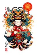 raijin fuujin tattoo tattoo design idea