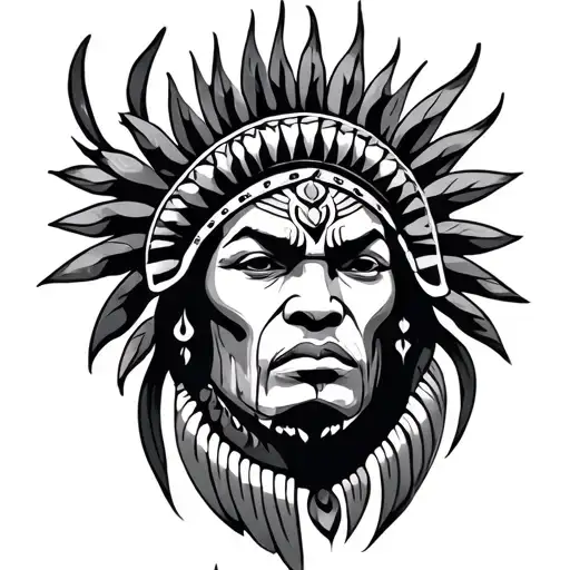 Zulu tattoo design idea