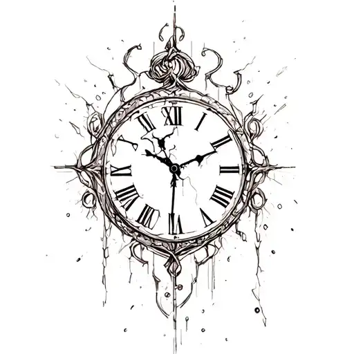 Broken Clocks sza tattoo inspired tattoo design idea