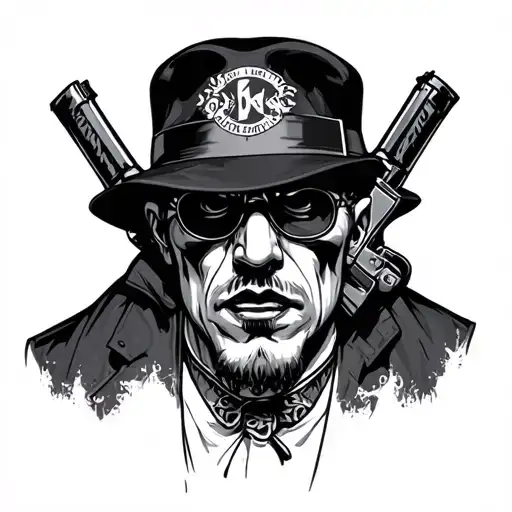 gangster based on soul contract 3 Darkside tattoo design idea