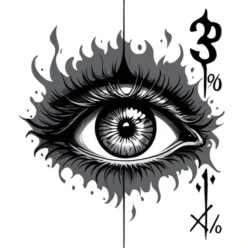 all seeing eye and 3 percenter tattoo tattoo design idea