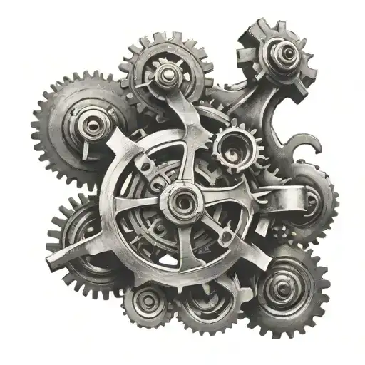 shifting gears tattoo design idea