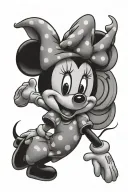 minnie tattoo design idea