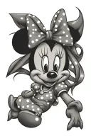 minnie tattoo design idea