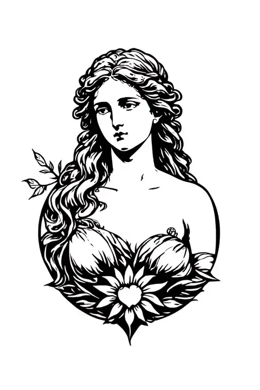 Aphrodite the goddess of love tattoo tattoo design idea