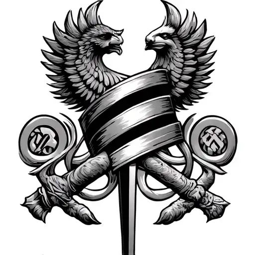 Greek Armband of maximus decimus meridius of force and strength potraying power and confidence  tattoo design idea