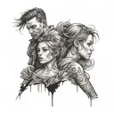brother and sister tattoo design idea