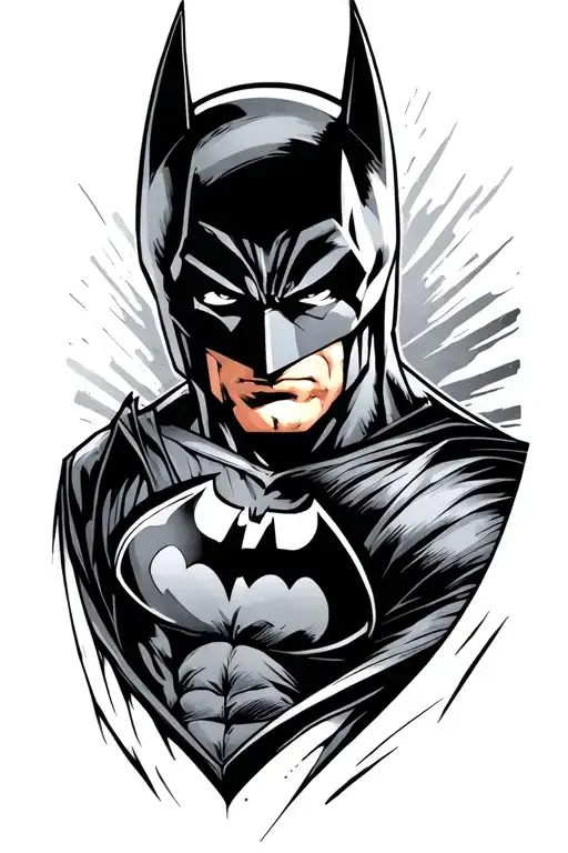 Batman symbol tattoo design idea