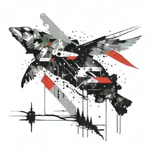 northern lights tattoo design idea