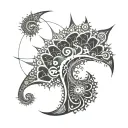 Mandelbrot set tattoo design idea