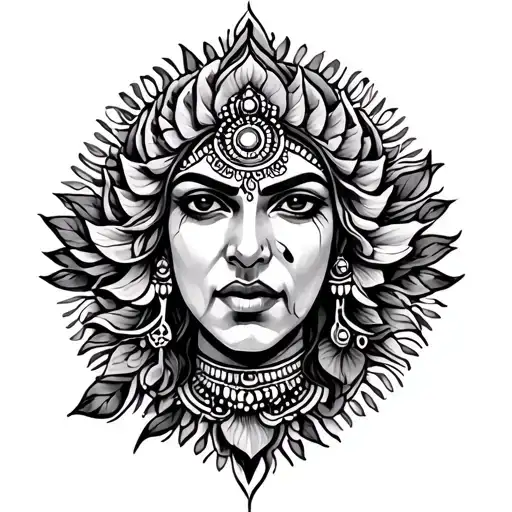 Kirtimukha tattoo design idea