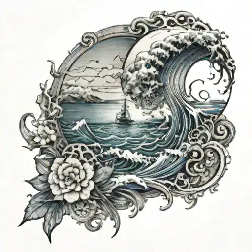 give your tears to the tides tattoo design idea