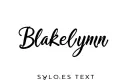 "Blakelynn " tattoo design idea