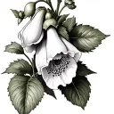 Foxglove tattoo design idea