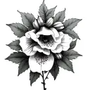 Foxglove tattoo design idea