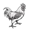 a rooster tattoo design idea