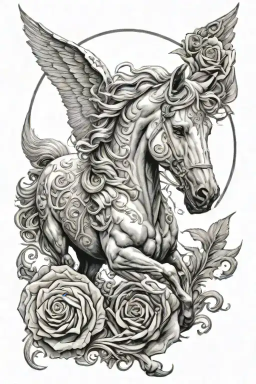Pale Horse tattoo design idea