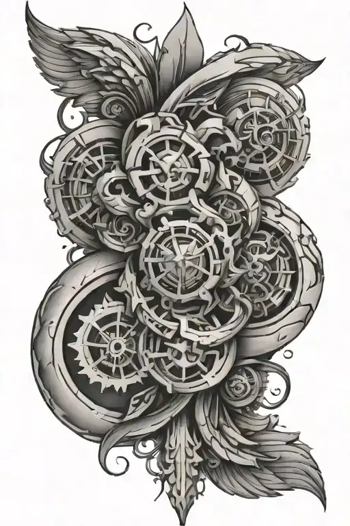 perseverance incorporated into the design and mind   tattoo design idea