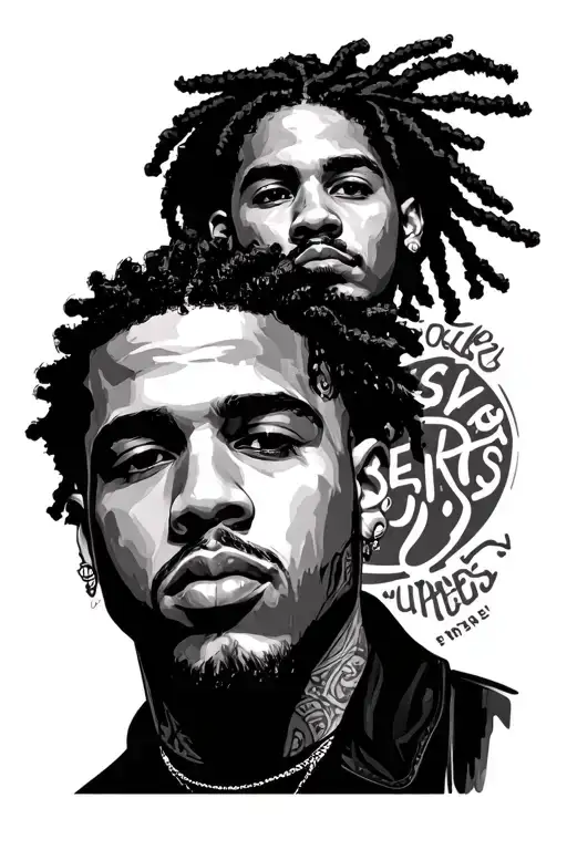 J Cole lyrics incorporated tattoo design idea