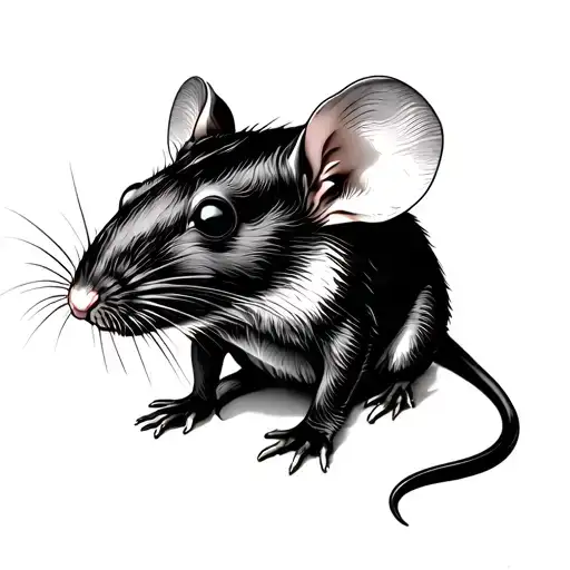 rat dissection tattoo design idea