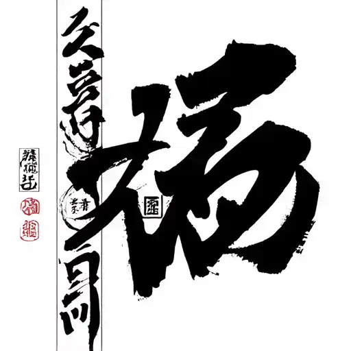 RONIN japanaese text vertical tattoo on neck tattoo tattoo design idea