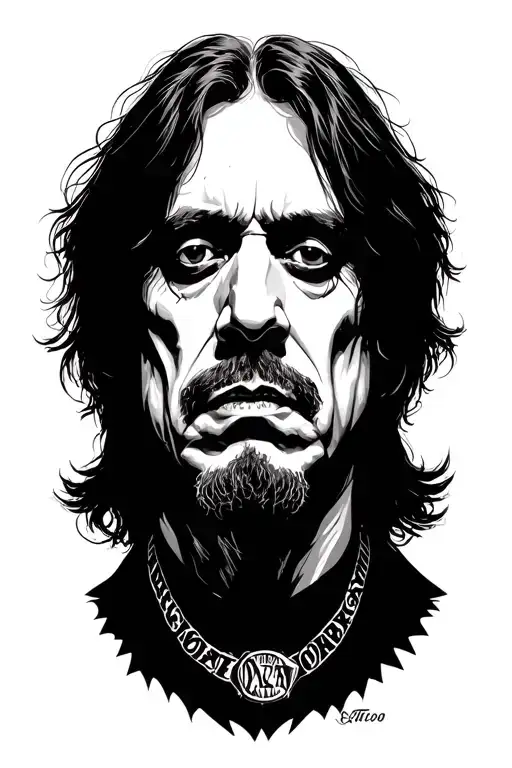 4x4 ozzy Osbourne tattoo design idea