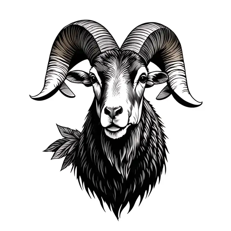 Bighorn Sheep tattoo design idea