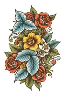 Vine tattoo design idea