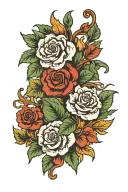 Vine tattoo design idea